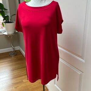 Susan Graver Red Jersey Tunic Size S